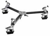 ACCESSORIES TRIPODS - DOLLIES 114 VIDEO DOLLY Heavy duty, super sturdy dollies are designed for large still and video tripods.