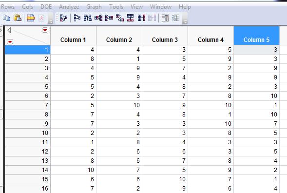 Figure 6.34 now, let s compute the mean for each row, and put these results in column 6.