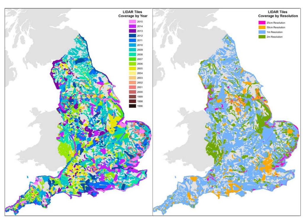 NATION WIDE POINT CLOUD ACQUISITION Environmental Agency complete England by 2020 Varying point