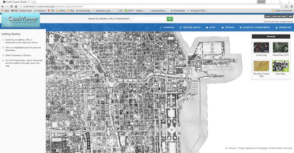 The Cook County bonemap is available via the CookViewer online as a base layer.