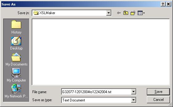 The following File Download dialogue box will display. Click on Save. The Save As dialogue box will display.
