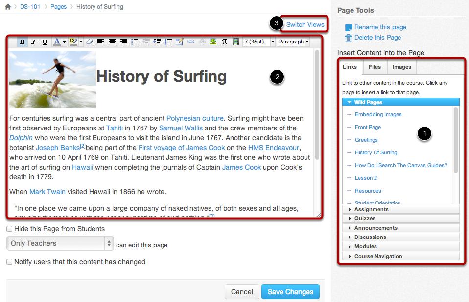 Add Content Add content to your page using the Content Selector