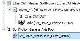 Right-click on [SoftMotion General Axis Pool] and choose [Add Device...]. Then [Add Device] window appears.