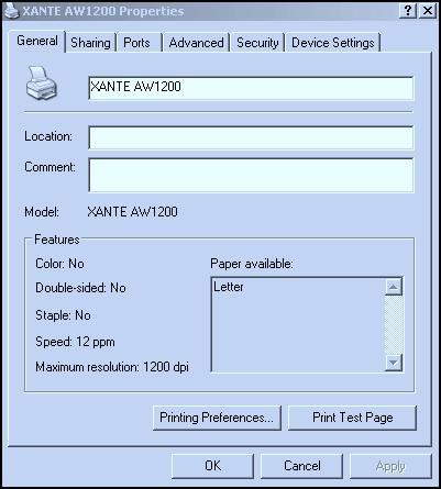 Installation-Windows NT/2000/XP (continued) Fig. 107 Printer Properties Window. Fig. 108 Select Ports Tab.