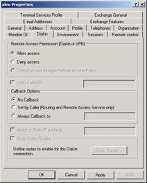 Figure 60: Authentication Screen Figure 61: Dial-in Screen 802.1x Client Setup on Windows XP Windows XP ships with a complete 802.1x client implementation.