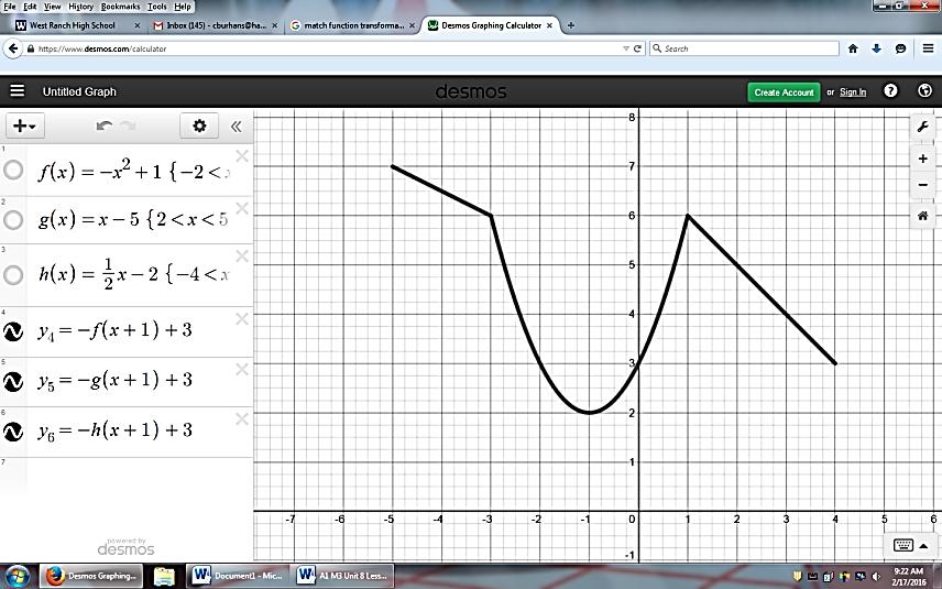 #63-65 - The graph of f(x) is given to