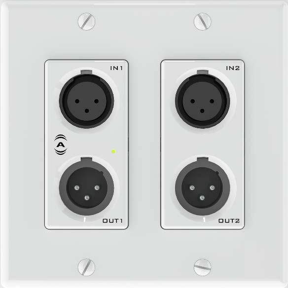 1 Overview The Dante TM Audio Interface is a cost effective XLR IO wall plate solution.
