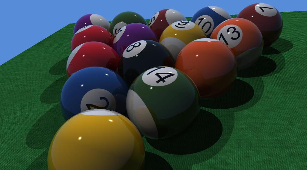 Ray Tracing Results (2) Simple ray-traced scene rendered at 60