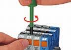 Hold clamp in open position using the latch.