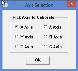 Follow these steps to calibrate the axis 1) Jog X axis so the gantry is 10