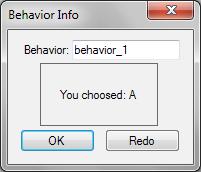 In the textbox after Behavior: will the name of this new behavior be inputted. Under it is a area intended to define which button to use.
