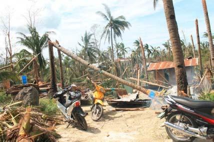 Typhoon Haiyan (Yolanda) hit Philippines and caused a