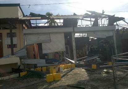 The damage of municipality of San Remigio, located in the north