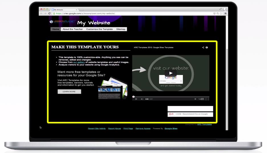 Take a quick tour of your new homepage. Along the top is a background image as a black background color. You will find out how to change that and other aspects of the website in other chapters.