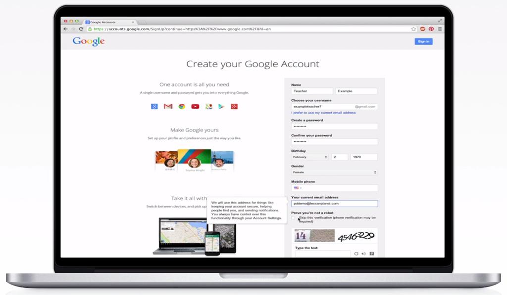 1 Creating a Free Google Account To begin, make sure you have access to a Google account. Your school or district may have already provided one for you.