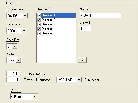 Modbus interface configuration parameters: 10 2 11 3 12 4 5 9 6 7 8 1 1. Select the version of IntesisBox used.