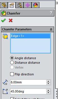 Select Angle distance.