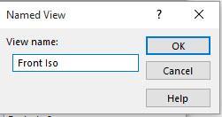 Select the required view using the view selector