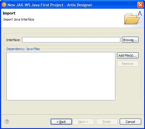 CHAPTER 3 Artix Designer Tutorials This opens the Import panel, as shown in Figure 5.
