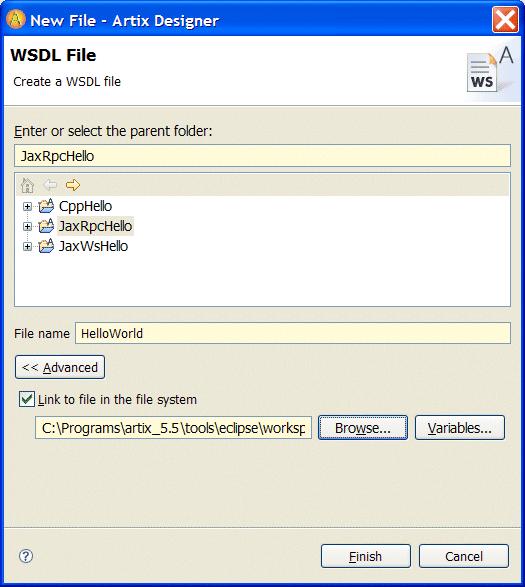 CHAPTER 3 Artix Designer Tutorials The WSDL File panel now looks like