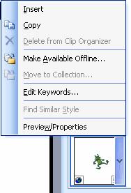 Animated ClipArt 1) Click on Insert 2) Click on Picture 3) Click on ClipArt 4) In the Task Pane under Results should be: