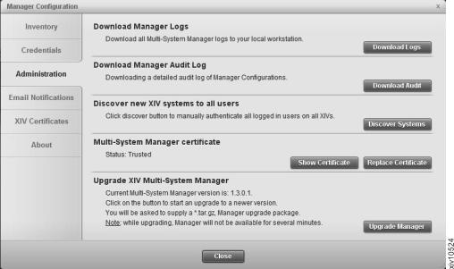 Figure 15. Replacing the Manager Certificate Click Show Certificate to iew the certificate. b.