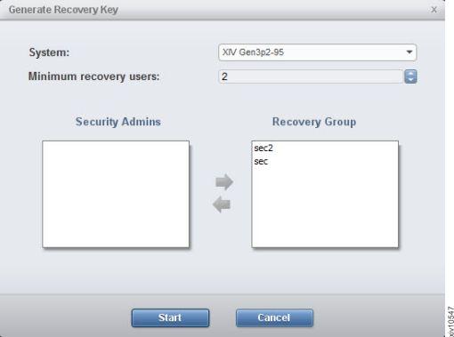 The recoery key is generated and is aailable for the security administrators. 5. Acquire the recoery keys.