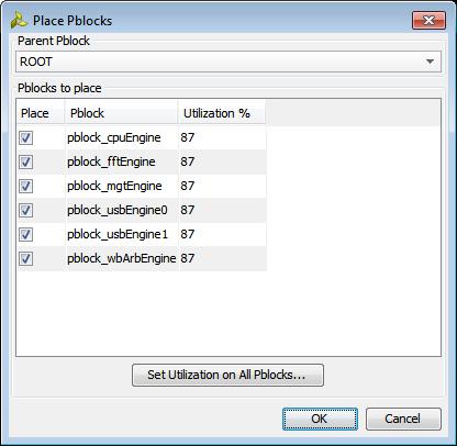 In the Netlist view, the icon next to the six modules that have been defined as Pblocks has changed from to, to illustrate this change.