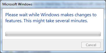 Figure 82: Windows 7 Turn Windows