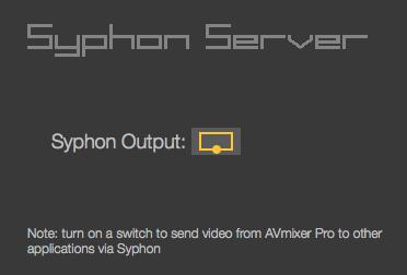 Reset Reset Enable Syphon Server