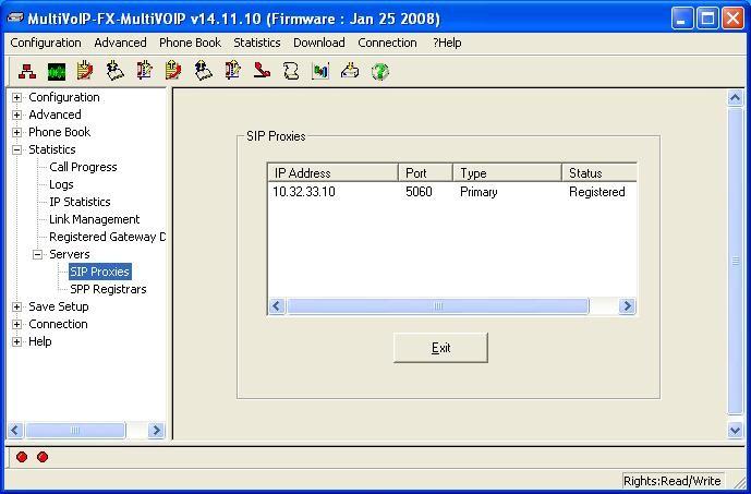 7.2. Verify MultiTech MultiVOIP FX From a PC running the MultiVOIP application, follow the procedure in Section 5.1 to launch the application.