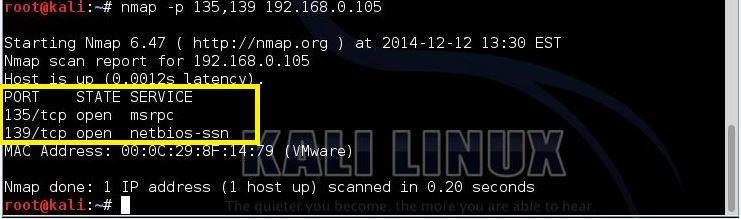 168.0.105) 2)Kali Linux(ip:192.168.0.108) Now I am create homeypot in backtrack machine and perform port scanning or other attack perform using kali linux and result of scanning port are close.