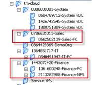 You will see your Organization VDC folders created under the Provider VDC folders.