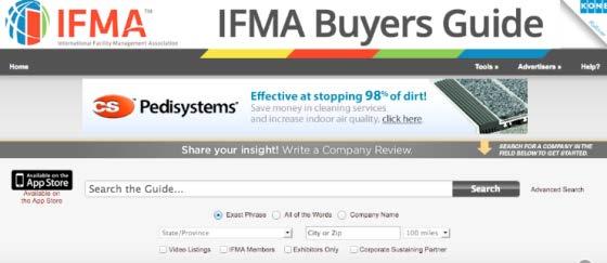 During breaks, enjoy refreshments and our interactive display of two popular membership benefits: *IFMA Insider **FM Buyer s Guide http://www.multibriefs.