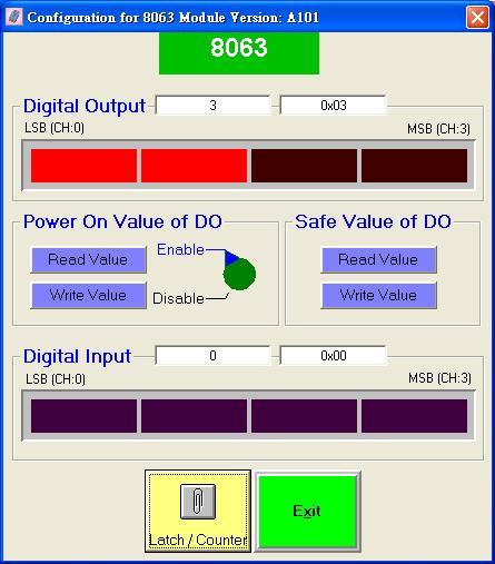 i-8063 on i-8000 system i-87063 on i-8000 system But DI module of i-87k have DI counter and DI latch