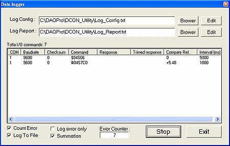 4.2 Data Log function: This function is a simple tool to have data log report. 4.2.1 Edit the Log_Config.