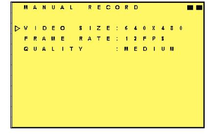 7.4. MANUAL RECORD AND SCHEDULE RECORD SETUP - NOTE: All words underlined and bold indicate the default value.