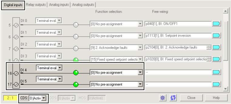 Remove multiple assignments of the digital inputs: Figure 4-7 Example: automatic assignment of digital inputs DI 4 and DI 5 with STO Figure 4-8 Remove pre-assignment of