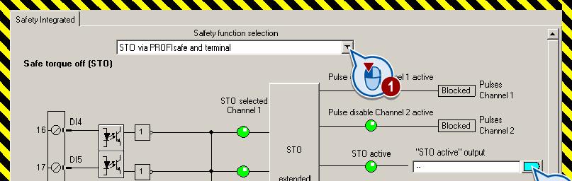 Commissioning 4.3 Basic Safety 4.3.3 Activating STO via PROFIsafe and F-DI Procedure Go online with STARTER.