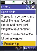 Downloading and storing a goal from an alert If you set up an alert for your favourite Premier League team, 3 will send you a text message containing a link to the latest video, to keep you right up