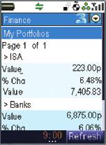 Setting up a financial portfolio Keep track of your stocks and shares.
