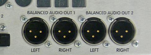 INSTALLATION Audio Analog The analog audio connectors use standard XLR connectors.