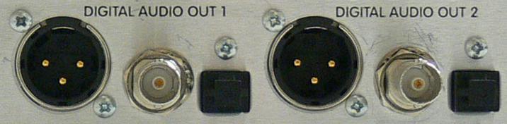 Left Right Port 1 Left Right Port 2 XLR Pinout: Pin 1: Ground Pin 2: Low Pin 3: High Digital The digital connectors correspond to the analog ports 1 and 2.