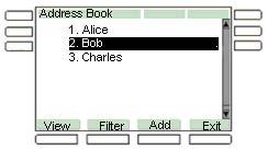 The Address Book The Address Book The Address Book is a personal directory of contacts from which you can make a phone call.