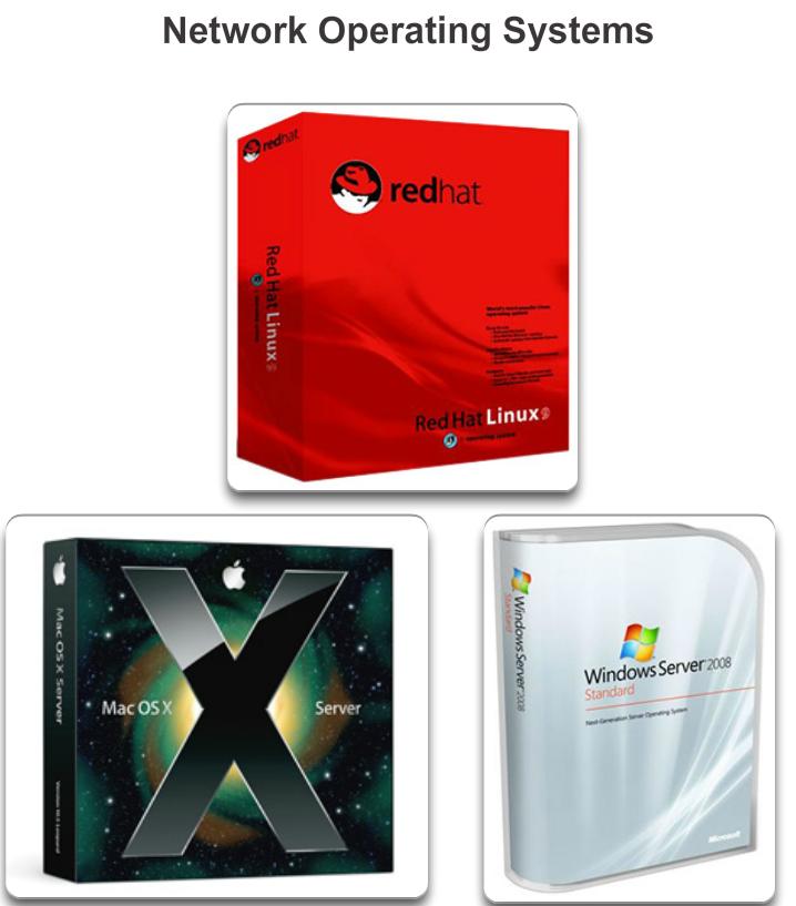 Windows XP Media Center - Used on entertainment computers for viewing movies and listening to music Windows XP 64-bit Professional - Used for computers with 64-bit processors Apple Mac OS Apple