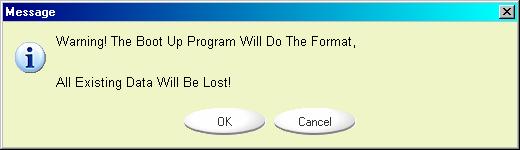 Public Area, which you want to make, will be lost. 5). After the process is completed done, the finish message will be shown. Windows XP: 1). Please make a bootable floppy first.