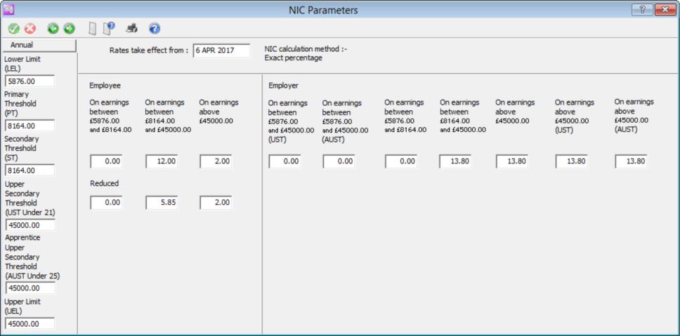 155. NIC Parameters