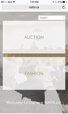 2. How to use your iphone/ipad/samsung/android Mobile Device to Follow NAFA s Live Auction Introducing NAFA s NEW