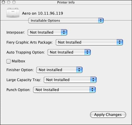 SETTING UP PRINTING ON MAC OS X 12 TO CONFIGURE INSTALLABLE OPTIONS 1 Choose Utilities from the Go menu and start Printer Setup Utility (or Print Center).