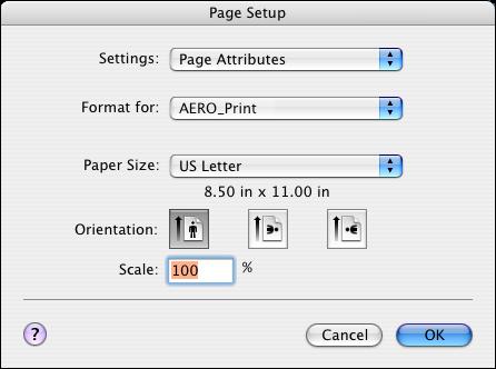 PRINTING FROM MAC OS X 13 PRINTING FROM MAC OS X Print to the E-8000 just as you would print to any other printer from a Mac OS X application.